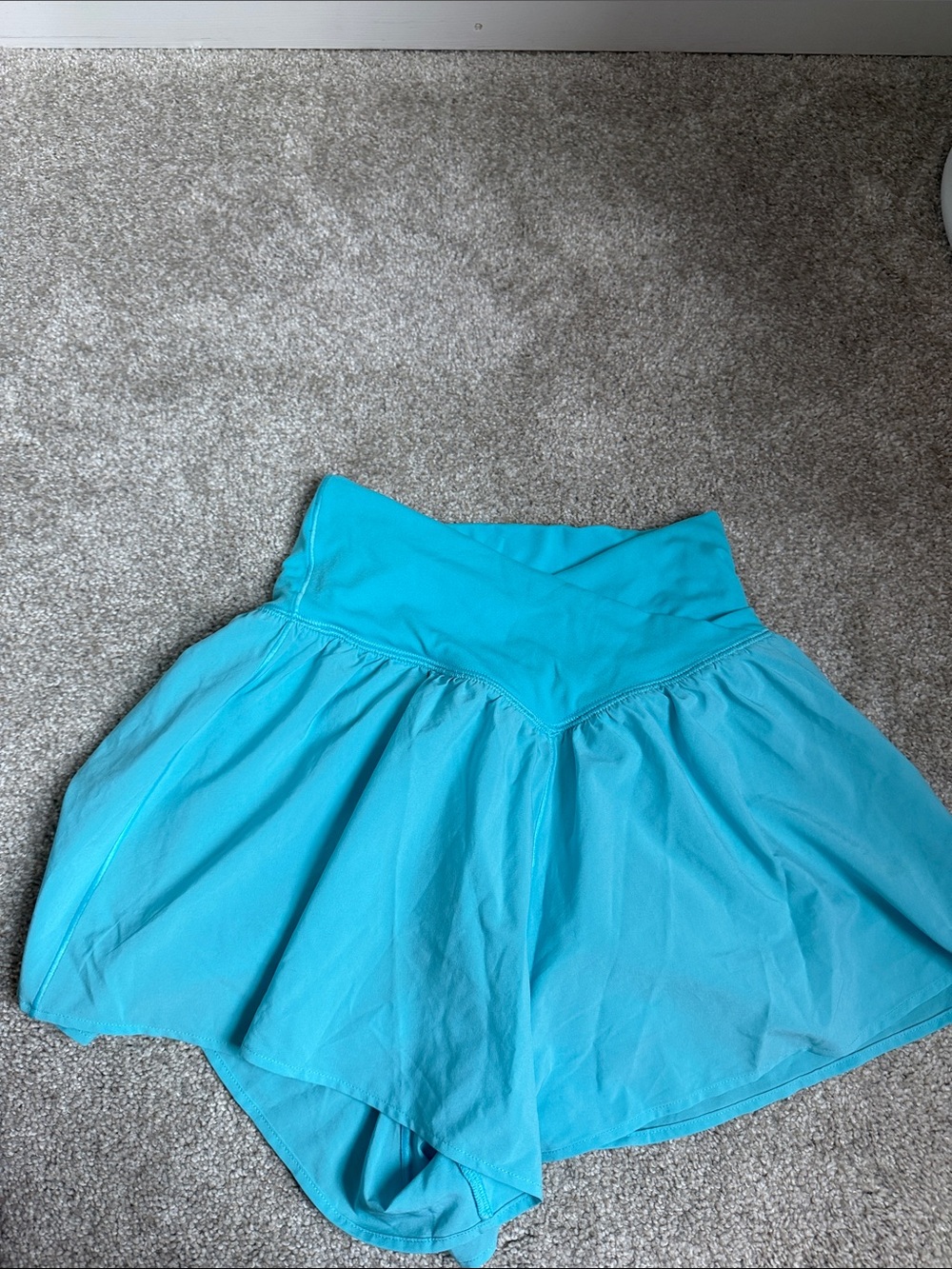 aerie turquoise mini skirt